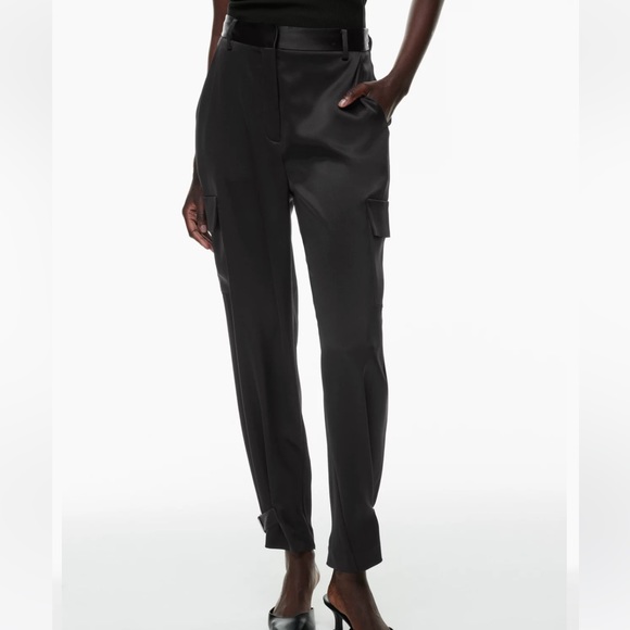 Aritzia Babaton Refined Satin Cargo Pants - Picture 2 of 6